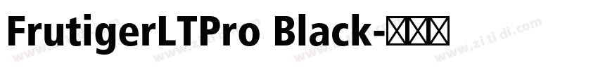 FrutigerLTPro Black字体转换